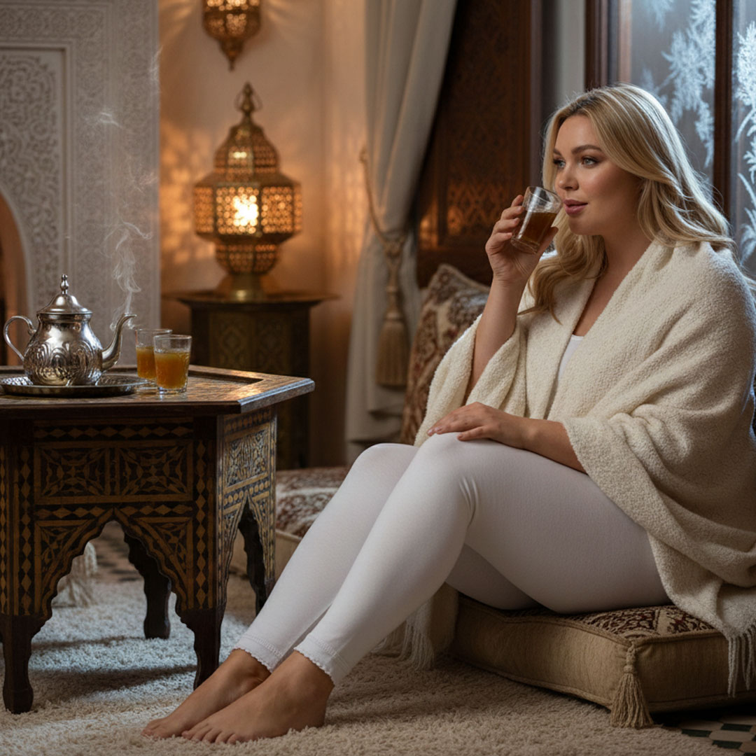 سروال داخلي طويل للنساء (كُم ضيق)  100% قطن