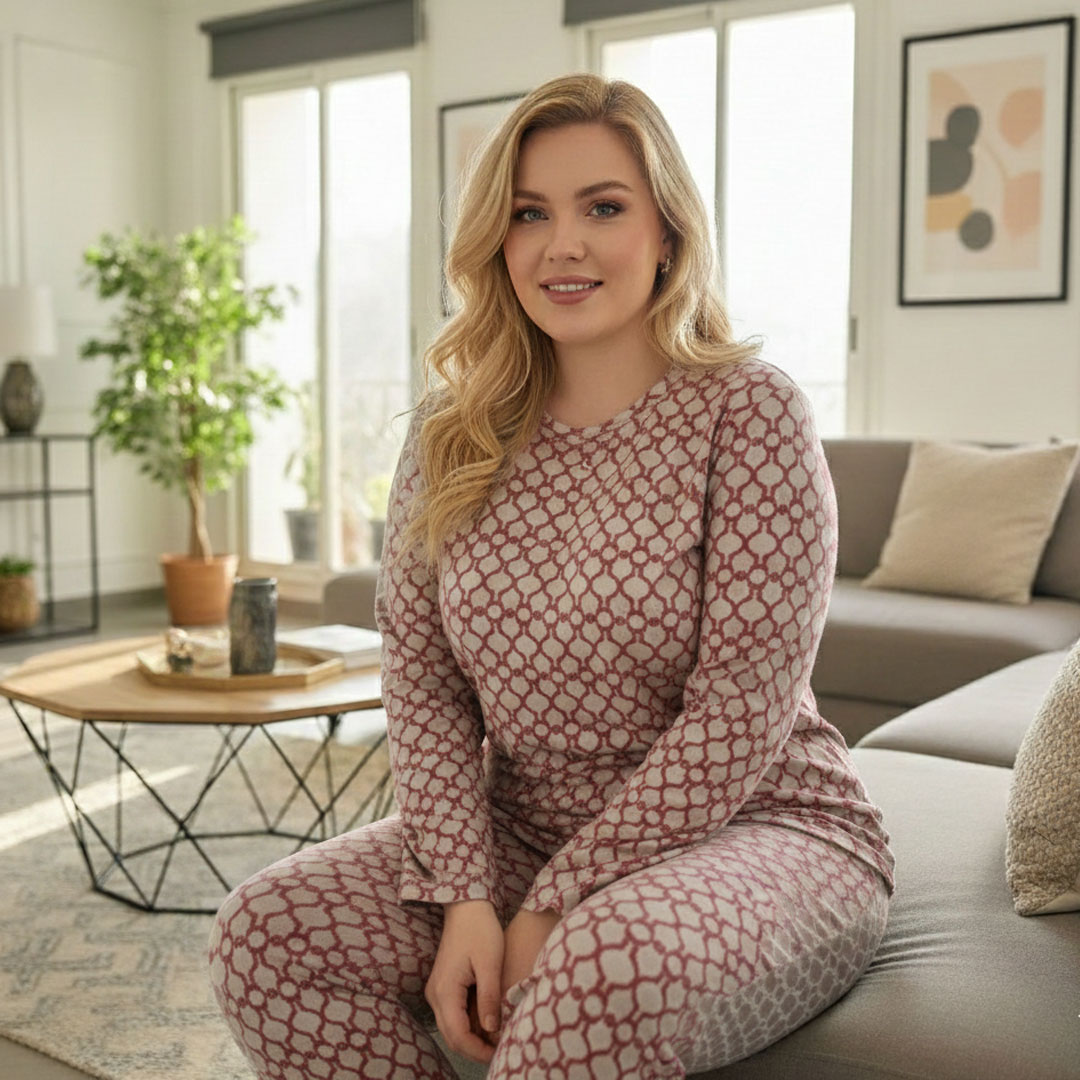 طقم بيجامة من ثوب الجاكار الممتاز