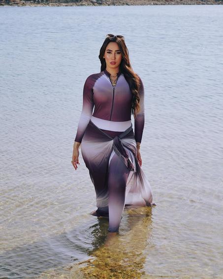 Burkini 5 pièces Bonnet Maillot Jup Cache maillot Syclism