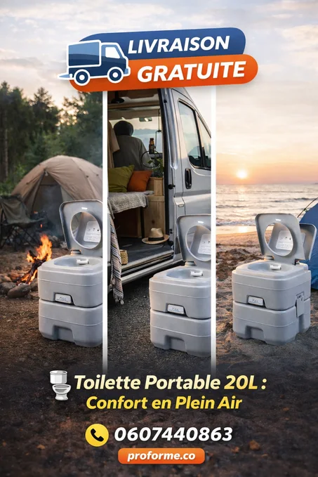 A.Toilette Portable 20L : Confort en Plein Air