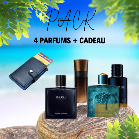 Pack 4 parfums + Cadeau