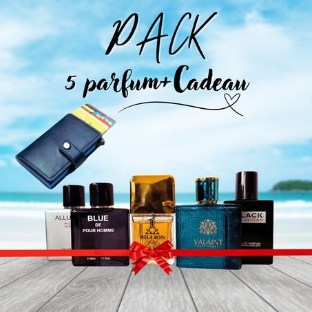 جديدة Pack 5 Parfums + Cadeau