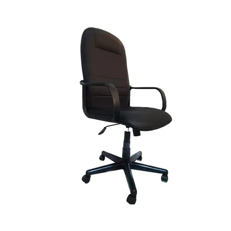 FAUTEUIL OPÉRATEUR EKO EN CUIR SYNTHÉTIQUE NOIR AVEC ACCOUDOIRS (EKO-HS)