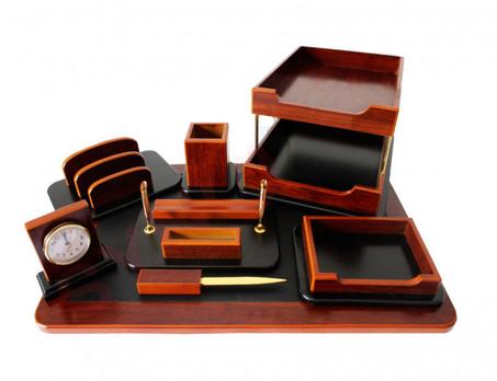 Ensemble De Bureau En Bois King Style - 8 Pièces