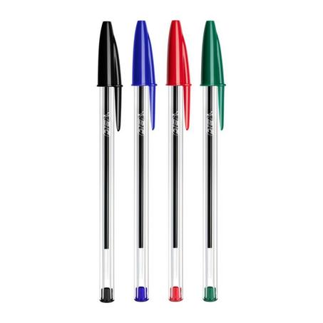 Stylo bille Bic Cristal Original Boite de 50 Stylo BLEU VERT ROUGE NOIRE