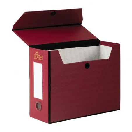 Boîte en Simili Rayé 33x25 Dos 10cm SICLA