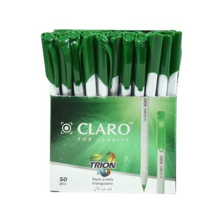 Stylo à bille Trion Translucide Vert CLARO