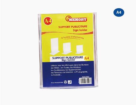 SUPPORT PUBLICITAIRE A4 MEMORY