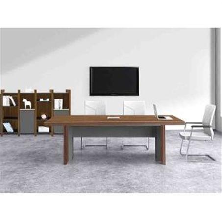 TABLE DE RÉUNION ARCHIMEDE EN BOIS WENGUÉ 240X120 CM