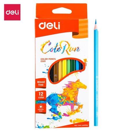 12 CRAYONS COULEURS DELI C003 00