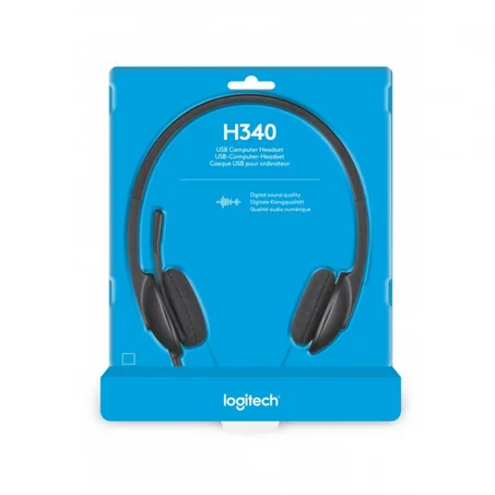 Casque USB Logitech H340 pour PC avec microphone anti-parasite