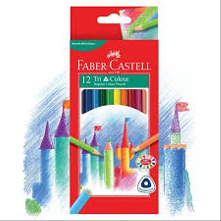 12 CRAYON COULEURS LONG FABER CASTELLE