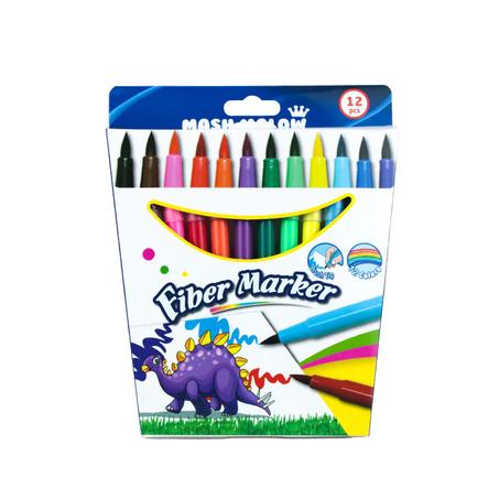 MASH MALOW FIBER MARKER WASHABLE 12pcs
