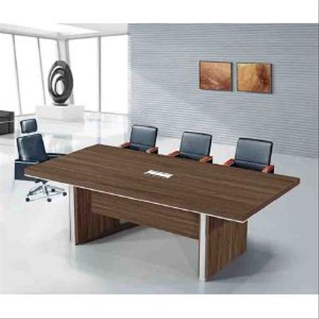TABLE DE RÉUNION GALILEE 240X120 CM MDF EN REVÊTEMENT MÉLAMINÉ COULEUR WENGUÉ