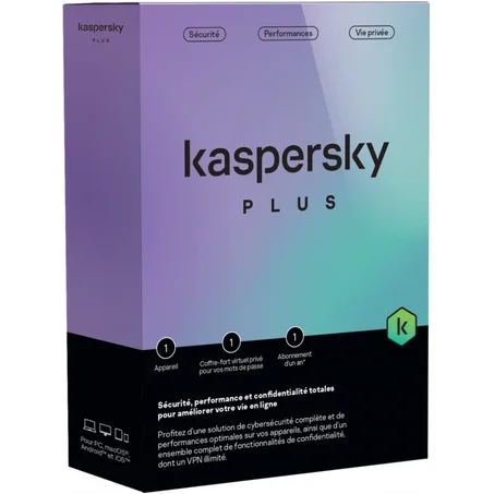 Kaspersky Plus - 3 Postes / 1 an (KL10428BCFS-SLIMMAG)