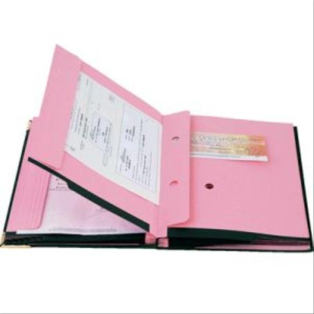 Parapheur 10 V signature 35x25 simili luxe avec systéme de maintien