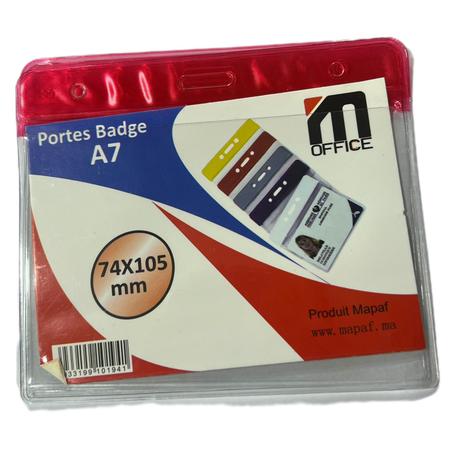 Porte badge souple Moffice A7 – 74x105mm
