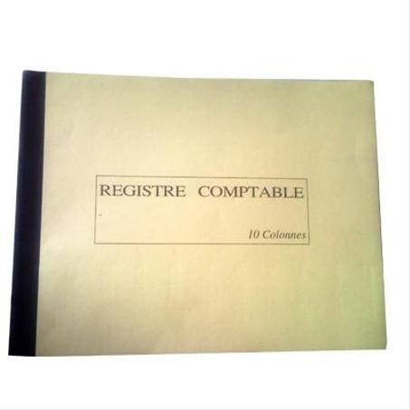 LOT DE 5 REGISTRES COMPTABLE 25X32 CM 84 PAGES COUVERTURE EN CARTON SOUPLE