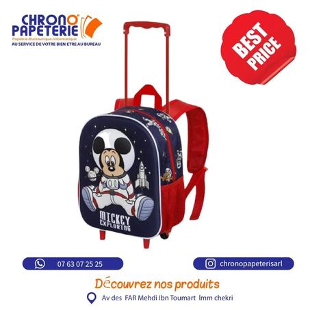 Trolley Creche MICKEY Astronaute 3D 34cm