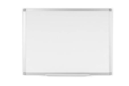 Tableau blanc magnétique cadre aluminium 55 x 45 cm