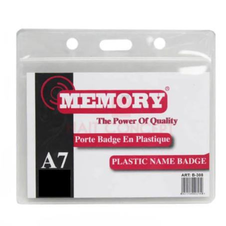 Porte badge souple Memory A7 – 108×78 mm