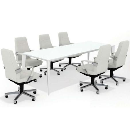 TABLE DE RÉUNION EXEN EN BOIS 180X90 CM 4 COLORIS AU CHOIX