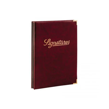 Parapheur 18 V signature 35x25 simili luxe avec coins dores