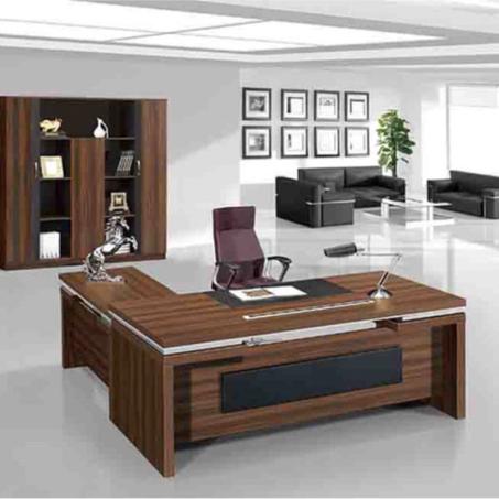 BUREAU DIRECTION SOCRATE 200 CM AVEC RETOUR + RANGEMENT