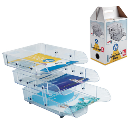 Panier à Courrier en Plastique 3 Etages ARK