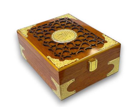 BOITE CORAN EN BOIS 17.5 X 23.5 CM