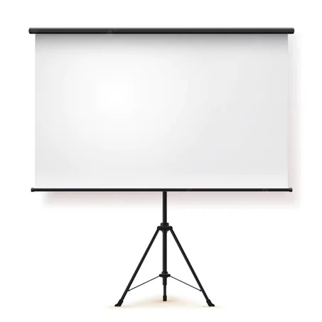 Ecran de projection Manuel Trépied 180 x 180 cm