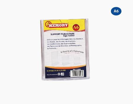 SUPPORT PUBLICITAIRE A6