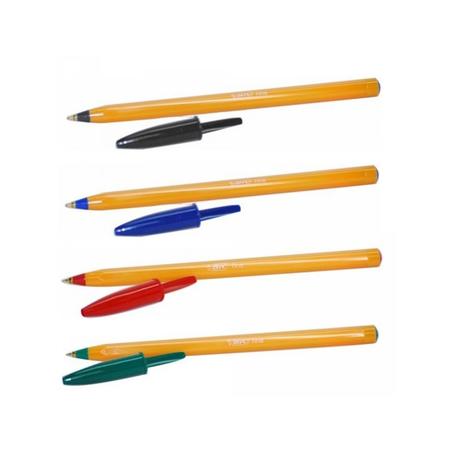 Stylo bille Bic Orange écriture extra-fine BLEU VERT ROUGE NOIR
