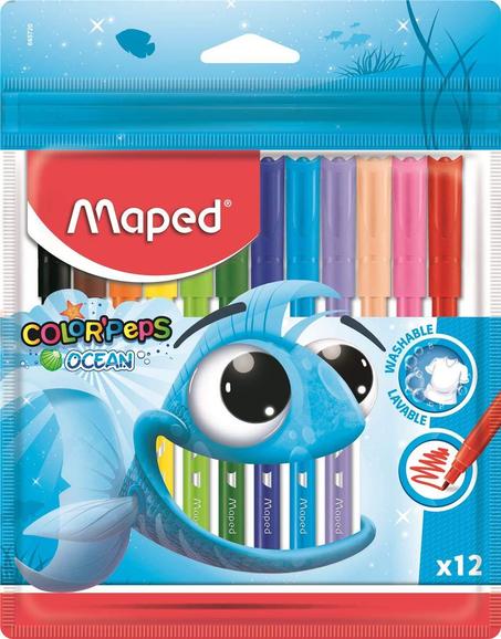 FEUTRES 12 COULEURS OCEAN MAPED RÉF : SP845720