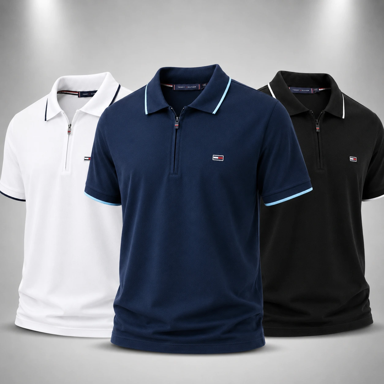 Pack 3 Polos Premium - 100 % Coton piqué
