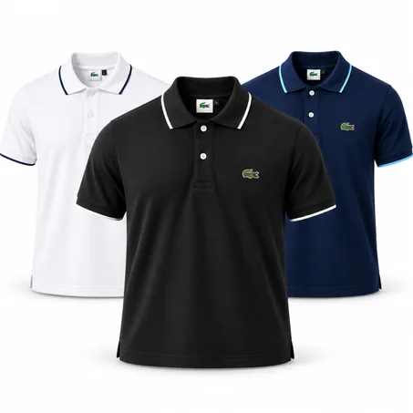 Pack 3 Polos Premium – Coton Piqué