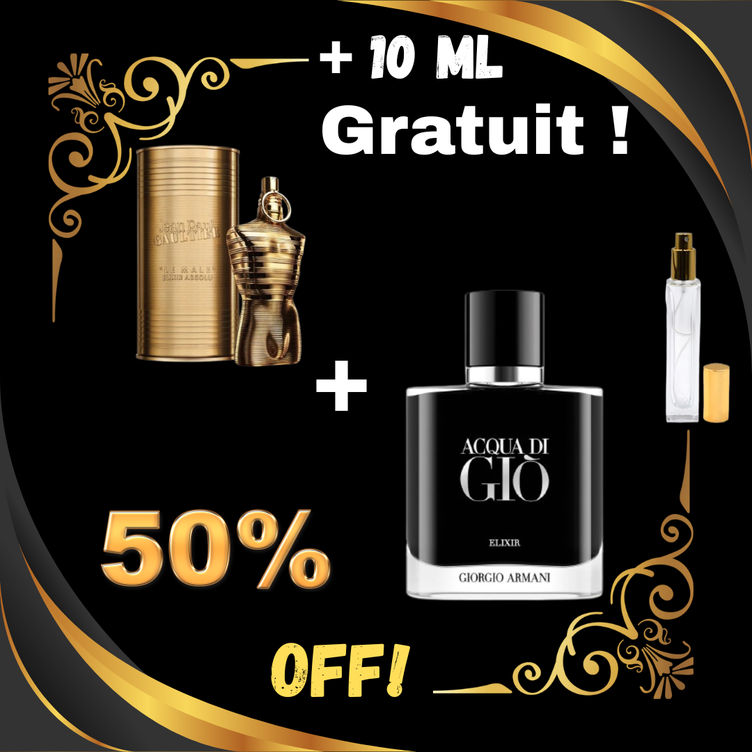 PACK LE MALE ÉLIXIR ABSOLU + 10ML ACQUA DIGIO ÉLIXR   + 10ML GRT
