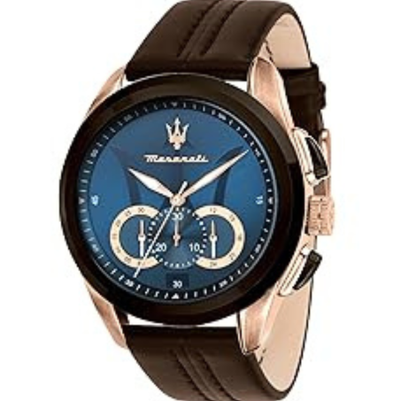 ساعة تراغواردو كوارتز عصرية من الستانلس ستيل والجلد للرجال