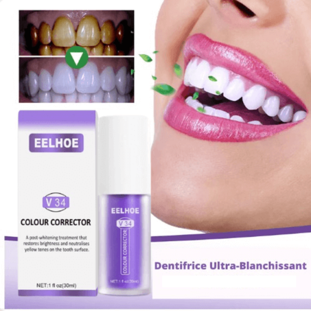 Dentifrice Violet pour le blanchiment des dents
