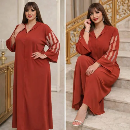 ✨ جلابة “جوهرة” الجديدة – أناقة وفخامة بلمسة مغربية راقية ✨