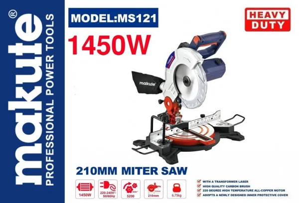 Scie á onglet 1450W 210mm MS121