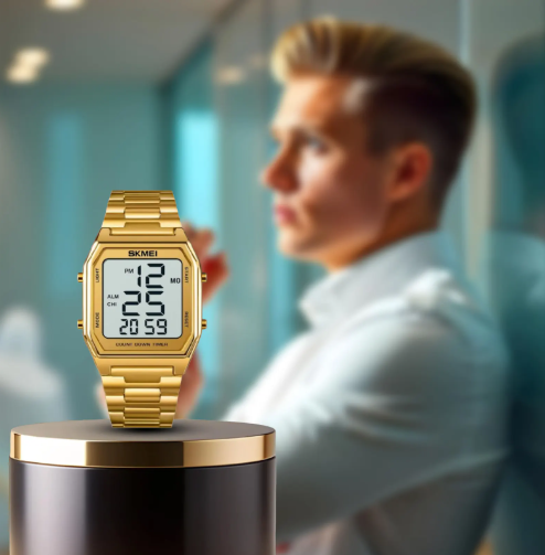 الساعة الرقمية الكلاسيكية الفاخرة