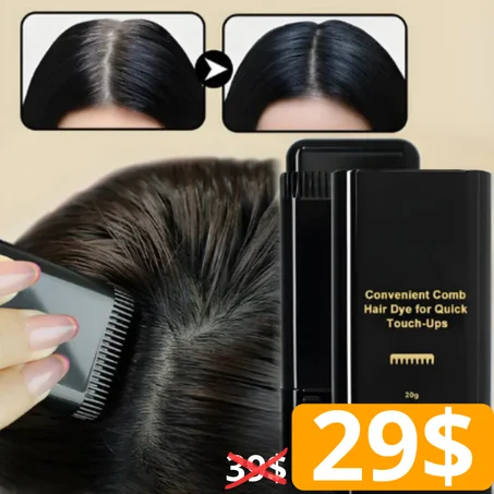 Peigne Colorant Intelligent: Anti-cheveux blancs – Spécial Cheveux Noirs (Congo)