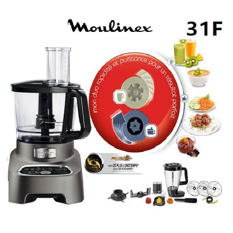 Moulinex Robot Multifonction - Double Force - 31 Fonctions- 1000 W