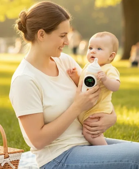 مدفأة زجاجات الأطفال المحمولة