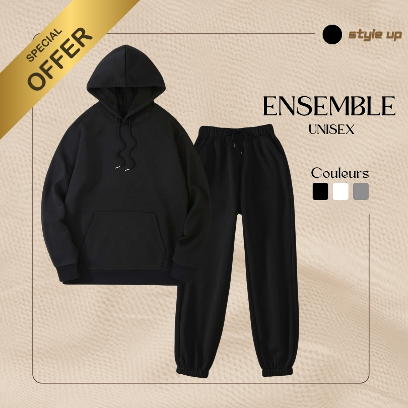 Ensemble à capuche Unicolor Unisex