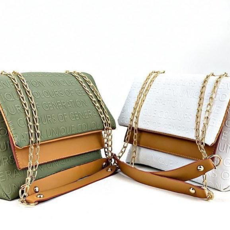 حقيبة عصرية بسلسلة ذهبية  مستوردة من تركيا ref42