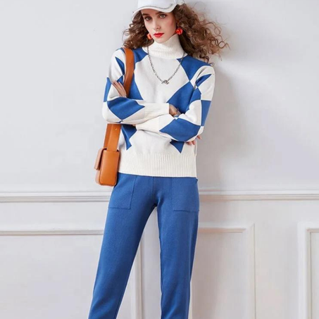 “طقم تركي أنيق بنمط مربعات عصري ”Ref 59