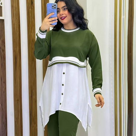 ستايل بقطعتين 😍 مستورد تركي بجودة فاخرة!Ref183