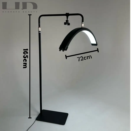 Lampe led demi-lune pour soins des yeux et beauté rotative en forme...